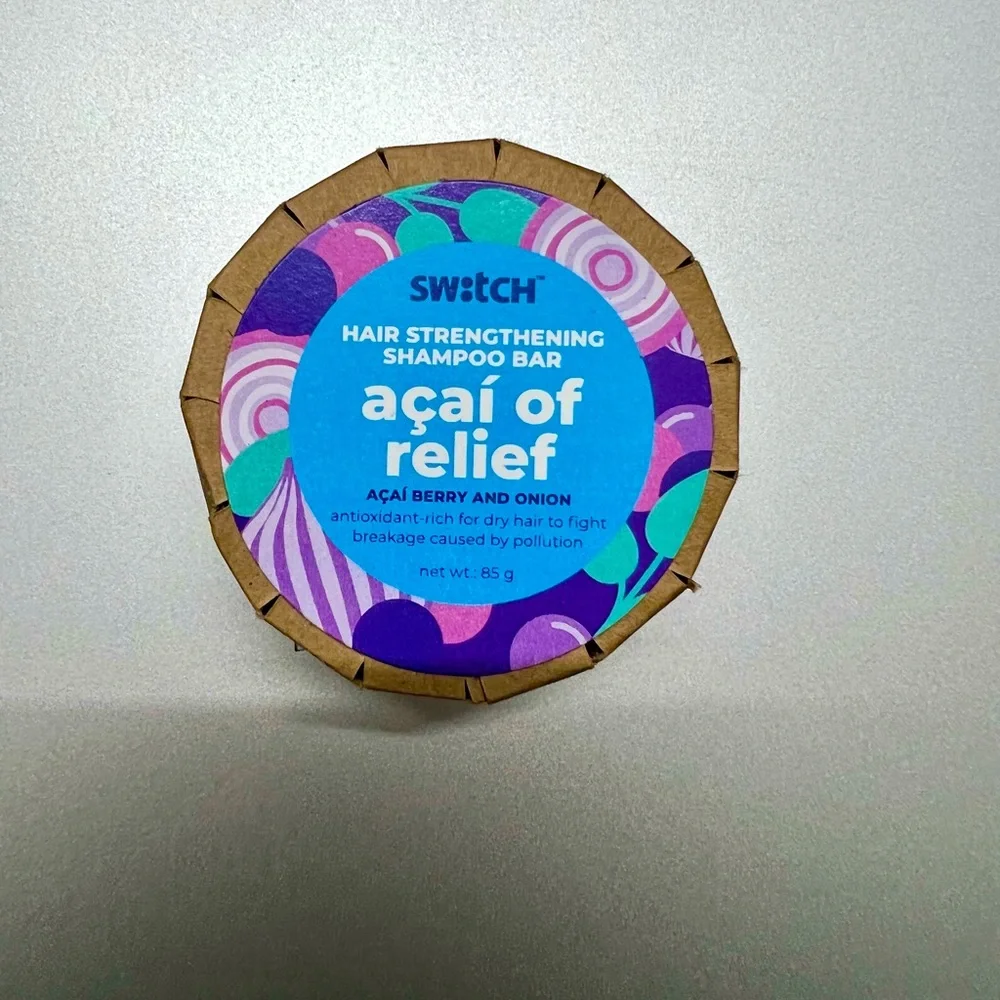 The switch fix- acai of relief- shampoo bar and conditioner. In box - Picture 2 of 3